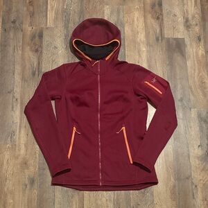 Arc'teryx Women's Burgundy and Orange Jacket